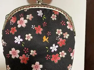 がま口ポーチをつくりました
