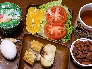 朝食は豆