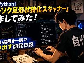 【株×Python】「ローソク足形状特化…
