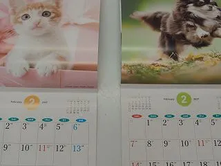 カレンダーお渡し中