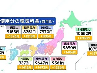 【深刻】10月使用分の「電気・ガス料金」…