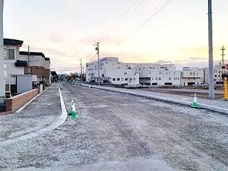 【江別市】野幌町48号道路で拡幅工事進む…