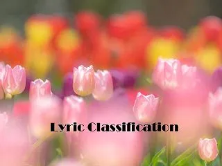 Lyric Classification…