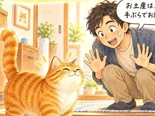 猫の「貢ぎ物」、そして飼主は悲鳴