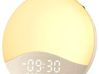ecozy 目覚まし時計 光 ホワイトノ…