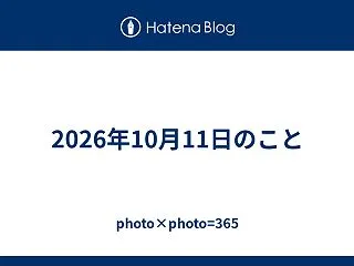 2026年10月11日のこと