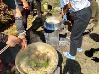 緑風街稲刈り体験＋昼食会