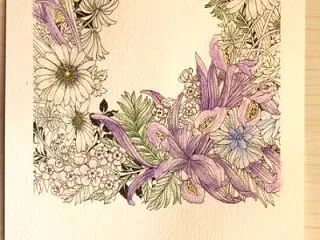 塗り絵コラージュ～レイラデュリー～ダウン…
