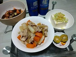 【週末ごはん】豚肉と大根の煮物（包丁が折…