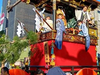 大津祭 地元在住の先輩と曳山巡行を鑑賞 