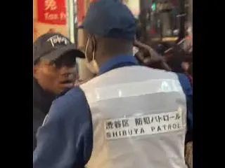 渋谷区の防犯パトロール隊で黒人が活躍して…