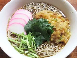 今日の昼そば(掻き揚げそば)