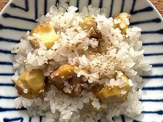 栗ご飯 主人作