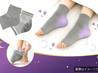 ハック おやすみかかとソックス