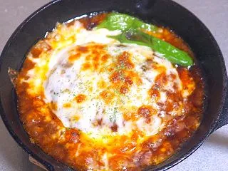 ひとりランチに「チーズハンバーグ」