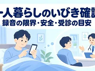 一人暮らしのいびきを確認するには？録音ア…