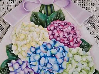 透明感のある素敵な紫陽花のスワッグ♡