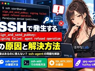 SSHで「sign_and_send_p…