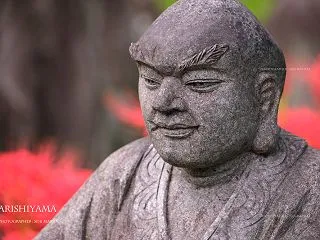 京都 嵐山 五百羅漢 「少しだけ秋の香り…