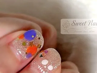 シンプルハロウィンネイル