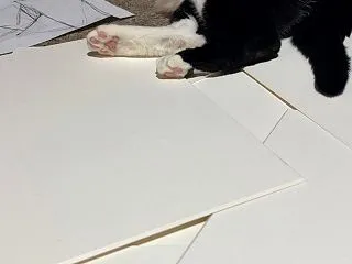 イラストと抽象画、また別のワクワク感