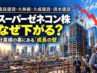 建設株が大幅下落！その理由と投資チャンス…