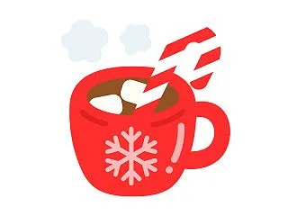 クリスマスのホットココアのアイコンの無料…