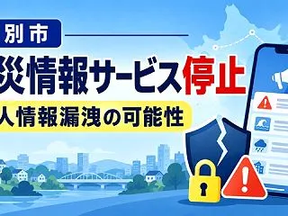 【江別市】防災情報提供サービスが緊急停止…