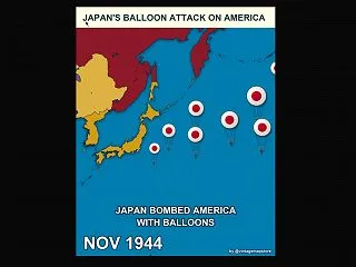 日本軍が1944年アメリカ本土に送った風…