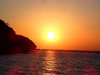 今日の夕日
