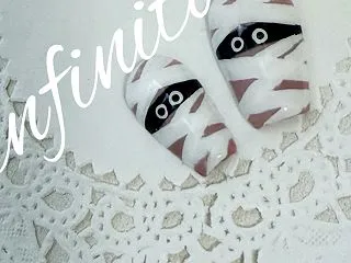 ハロウィンネイルデザイン おばけネイル