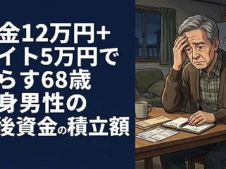 年金12万円+バイト5万円で暮らす68歳…