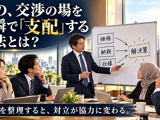 あの、交渉の場を一瞬にして支配する特殊能…