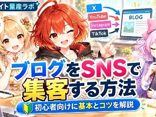 ブログをSNSで集客する方法｜初心者向け…