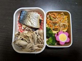 塩サバ・マイタケ