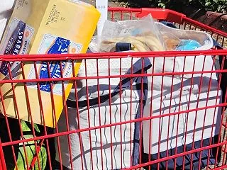週末の食料品の買い出しで衝撃