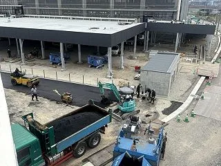 県央振興局新庁舎まわり道路状況