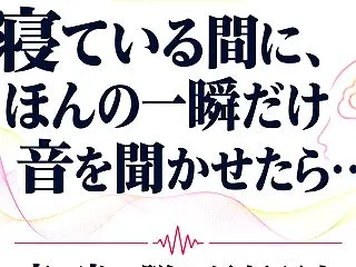 寝ている間に、ほんの一瞬だけ音を聞かせた…