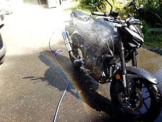 バイク、洗車