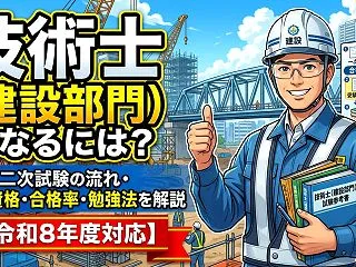 技術士（建設部門）になるには？一次・二次…