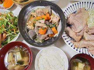 豚焼肉と煮物でおうちごはん♪