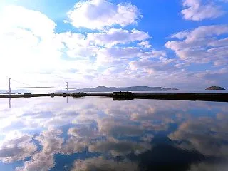 10月の朝景色と釣り人・・・