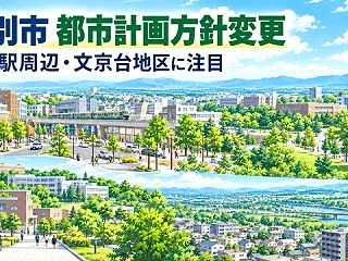 【江別市】都市計画の方針変更 江別駅周辺…