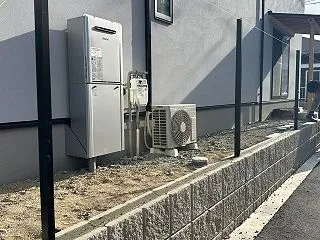 山口市 新築外構 ♪ 境界ブロック 仕上…