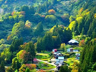 ふる里の夕景色