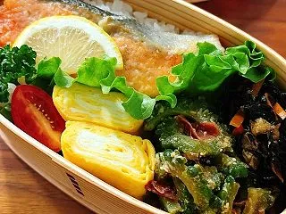 鮭のレモンバターソテー弁当☆