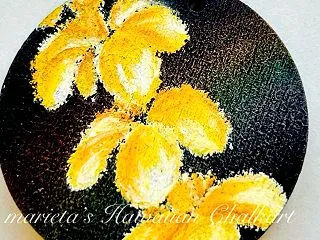 小さなハワイアンチョークアート