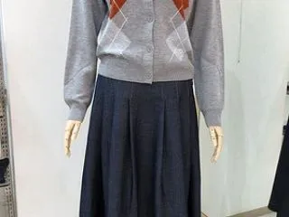 サンクー、アーガイルニットカーディガン＆…