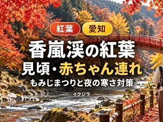 香嵐渓の紅葉2026｜見頃・ライトアップ…