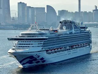 豪華客船をこの角度から！ 横浜港で巨大客…